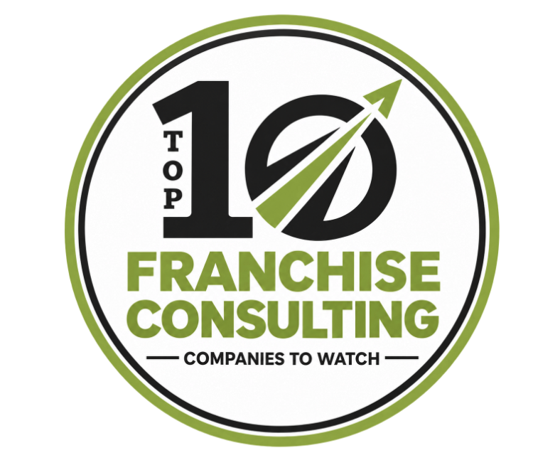 Top 10 Franchise Consulting Companies to Watch badge.
