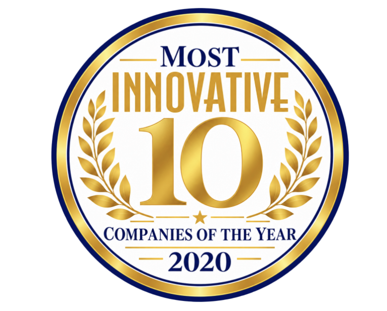 10 Most Innovative Companies of the Year 2020 badge.