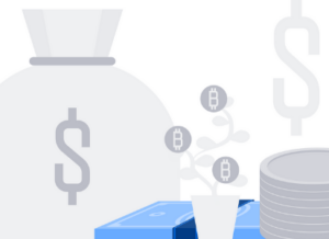 Graphic of different kinds of money